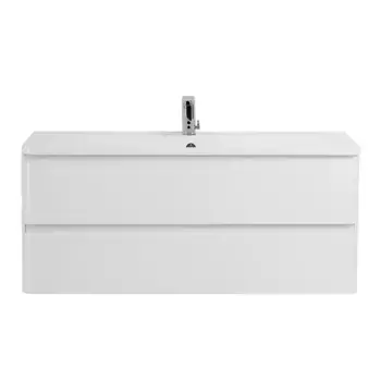 Тумба с раковиной «Belbagno» Albano 120 (BB1200/455-LV-MR-ALR) подвесная Bianco Lucido