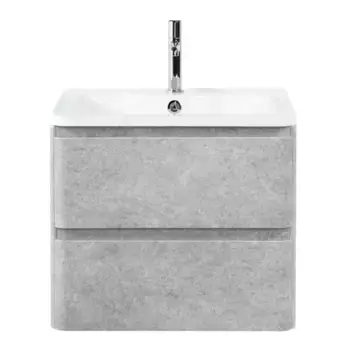 Тумба с раковиной «Belbagno» Albano 60 (BB600/455-LV-MR-ALR) подвесная Cemento Verona Grigio