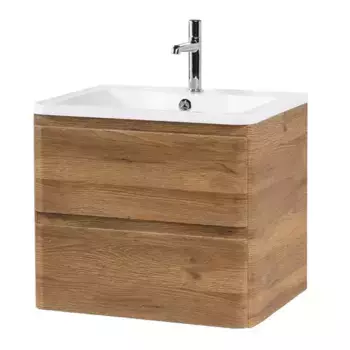 Тумба с раковиной «Belbagno» Albano 60 (BB600/455-LV-MR-ALR) подвесная Rovere Rustico