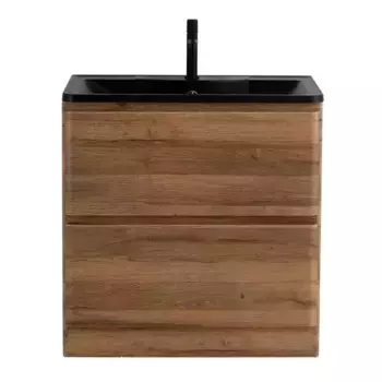 Тумба с раковиной «Belbagno» Albano 80 (BB800/455-LV-ART-ALR-NERO) Rovere Rustico