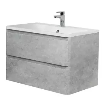 Тумба с раковиной «Belbagno» Albano 80 (BB800/455-LV-MR-ALR) подвесная Cemento Verona Grigio