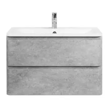 Тумба с раковиной «Belbagno» Albano 90 (BB900/455-LV-MR-ALR) подвесная Cemento Verona Grigio