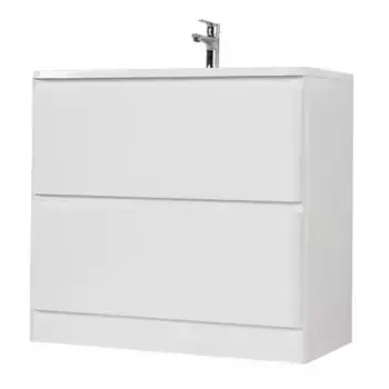 Тумба с раковиной «Belbagno» Albano 90 (BB900/455-LV-MR-ALR) Bianco Lucido