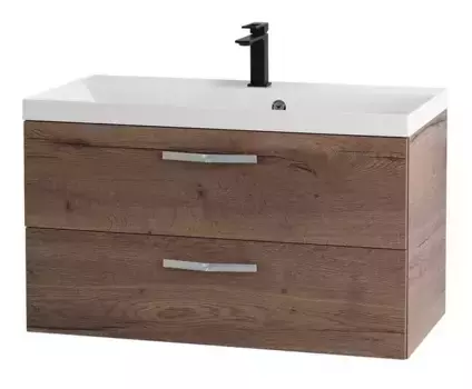 Тумба с раковиной «Belbagno» Aurora 90 (без ручек) (BB900/450-LV-MR-AST) подвесная Rovere Tabacco