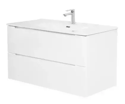 Тумба с раковиной «Belbagno» Etna 100 (BB1000ETL) подвесная Bianco Opaco