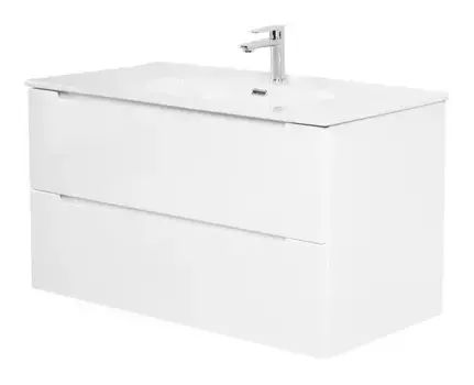 Тумба с раковиной «Belbagno» Etna 100 (BB1000ETL) подвесная Bianco Lucido