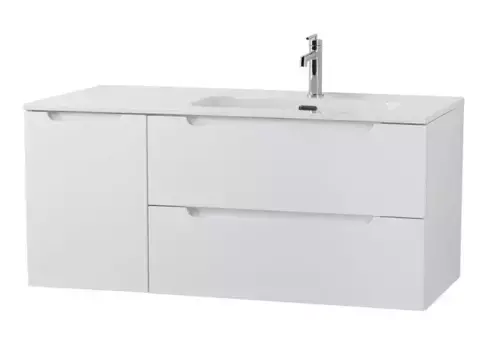 Тумба с раковиной «Belbagno» Etna 120 (121/46 BB1200ETL-R) подвесная Bianco Lucido правая