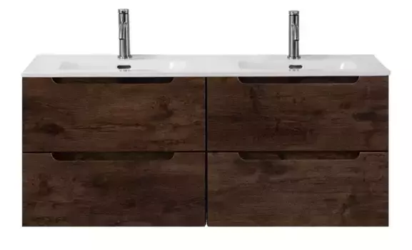 Тумба с раковиной «Belbagno» Etna 120 (BB1200-2-ETL двойная) подвесная Rovere Moro