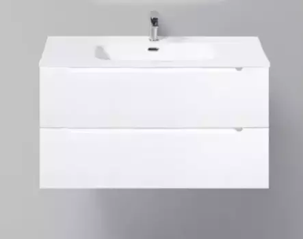Тумба с раковиной «Belbagno» Etna 90 (BB910/465-LV-VTR-BO 91/46) подвесная Bianco Opaco