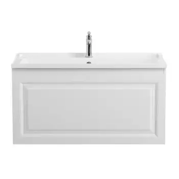 Тумба с раковиной «Belbagno» Giubileo-N 100 (CZR-1000/450-LV-MR-FS) подвесная Bianco Lucido