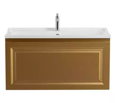 Тумба с раковиной «Belbagno» Giubileo-N 100 (CZR-1000/450-LV-MR-FS) подвесная брашированное золото