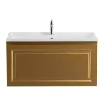Тумба с раковиной «Belbagno» Giubileo-N 80 (CZR-800/450-LV-MR-FS) подвесная брашированное золото