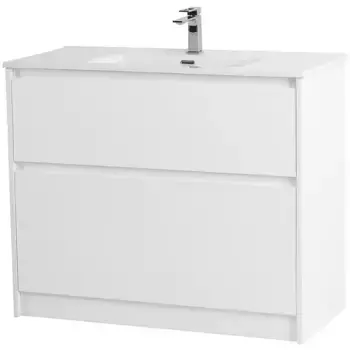 Тумба с раковиной «Belbagno» Kraft 100 (100/50) Bianco Opaco