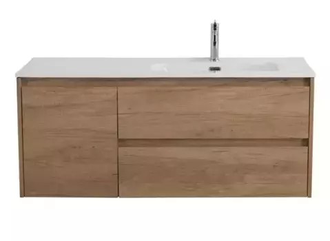 Тумба с раковиной «Belbagno» Kraft 100 (101/46 BB1000ETL-R) подвесная Rovere Nebrasca Nature правая