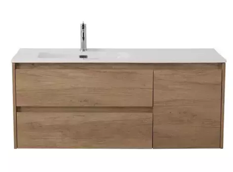 Тумба с раковиной «Belbagno» Kraft 120 (121/46 BB1200ETL-L) подвесная Rovere Nebrasca Nature левая