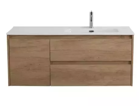 Тумба с раковиной «Belbagno» Kraft 120 (121/46 BB1200ETL-R) подвесная Rovere Nebrasca Nature правая