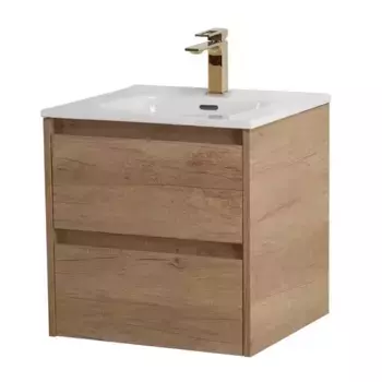 Тумба с раковиной «Belbagno» Kraft 50 (51/46 BB500ETL) подвесная Rovere Nebrasca Nature