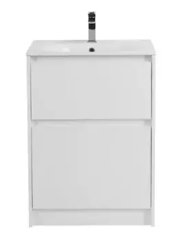 Тумба с раковиной «Belbagno» Kraft 60 (60/46) Bianco Opaco