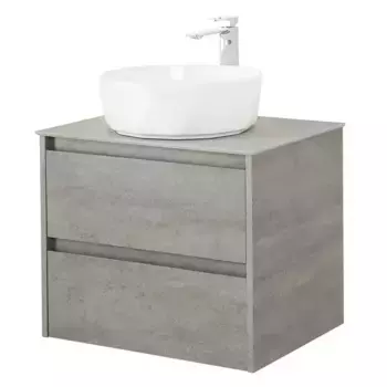 Тумба с раковиной «Belbagno» Kraft 60 (BB1302 50/40) подвесная Cemento Grigio