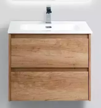 Тумба с раковиной «Belbagno» Kraft 60 (BB600ETL) подвесная Rovere Nebrasca Nature