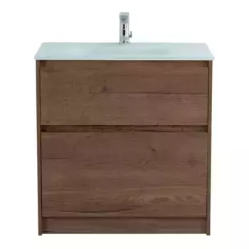 Тумба с раковиной «Belbagno» Kraft 80 (BB810/465-LV-VTR-BO) Rovere Tabacco