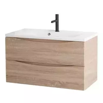 Тумба с раковиной «Belbagno» Marino 100 (BB1000/445-LV-MR-PR) подвесная Rovere Bianco