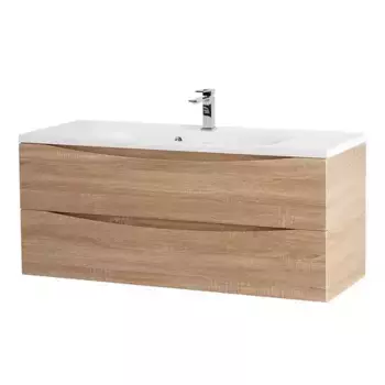 Тумба с раковиной «Belbagno» Marino 120 (BB1200/450-LV-MR-PR) подвесная Rovere Bianco