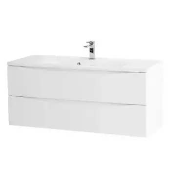 Тумба с раковиной «Belbagno» Marino 120 (BB1200/450-LV-MR-PR) подвесная Bianco Opaco