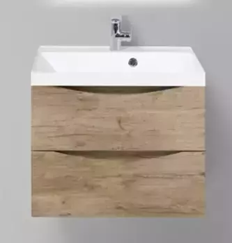 Тумба с раковиной «Belbagno» Marino 60 (BB600/450-LV-MR-AST) подвесная Rovere Nature