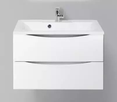 Тумба с раковиной «Belbagno» Marino 75 (BB750/450-LV-MR-PR) подвесная Bianco Opaco