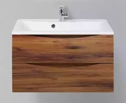 Тумба с раковиной «Belbagno» Marino 80 (BB800/450-LV-MR-PR) подвесная Rovere Ciliegio