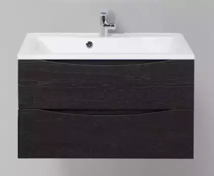 Тумба с раковиной «Belbagno» Marino 80 (BB800/450-LV-MR-PR) подвесная Rovere Cioccolato Amaro