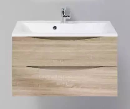 Тумба с раковиной «Belbagno» Marino 80 (BB800/450-LV-MR-PR) подвесная Rovere Bianco