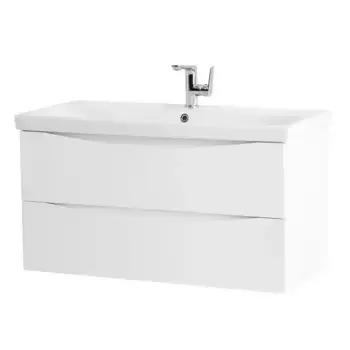 Тумба с раковиной «Belbagno» Marino 80 (BB-0322-80-LVB) подвесная Bianco Opaco