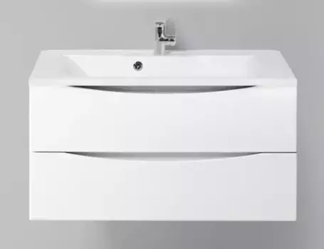 Тумба с раковиной «Belbagno» Marino 90 (BB900/450-LV-MR-PR) подвесная Bianco Opaco