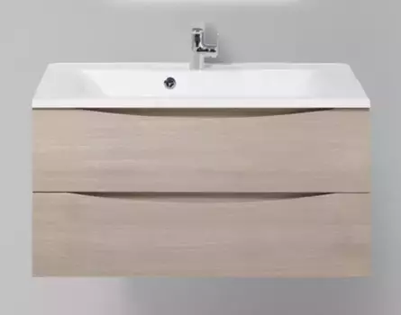 Тумба с раковиной «Belbagno» Marino 90 (BB900/450-LV-MR-PR) подвесная Rovere Grigio