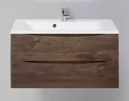 Тумба с раковиной «Belbagno» Marino 90 (BB900/450-LV-MR-PR) подвесная Rovere Moro