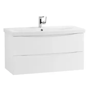 Тумба с раковиной «Belbagno» Marino 90 (BB-0323-90-LVB) подвесная Bianco Lucido