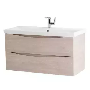 Тумба с раковиной «Belbagno» Marino 90 (BB-0323-90-LVB) подвесная Rovere Grigio