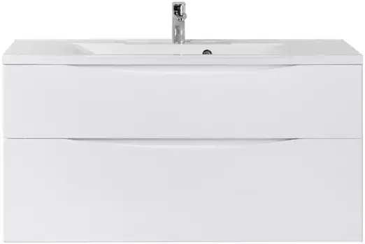 Тумба с раковиной «Belbagno» Marino H-60 100 (BB1000/445-LV-MR-PR) подвесная Bianco Lucido