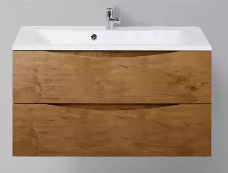 Тумба с раковиной «Belbagno» Marino H-60 100 (BB1000/445-LV-MR-PR) подвесная Rovere Nature