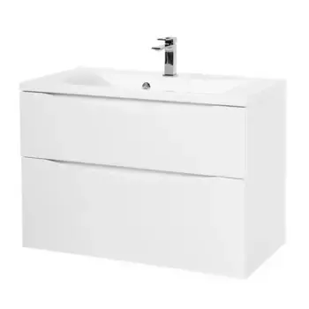 Тумба с раковиной «Belbagno» Marino H-60 90 (BB900/450-LV-MR-PR) подвесная Bianco Lucido