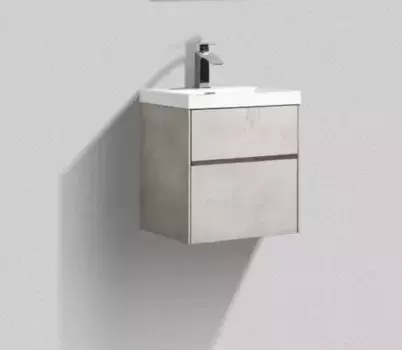Тумба с раковиной «Belbagno» Pietra mini 50AS (BB-500-PM-LVB) подвесная Stucco Cemento