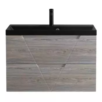 Тумба с раковиной «Belbagno» Vittoria 100 (BB1000/450-LV-ART-AST-NERO) подвесная Pino