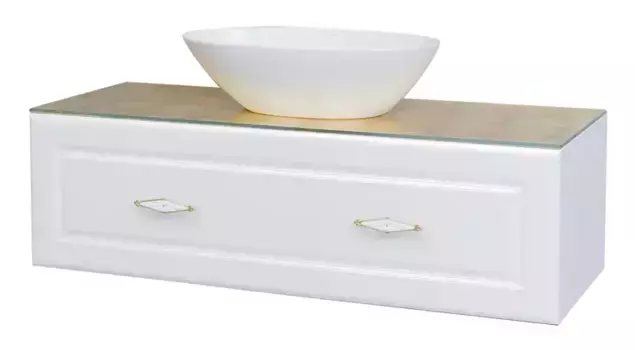 Тумба с раковиной «Bellezza» Агапи 120 (Triumph 58) подвесная белая