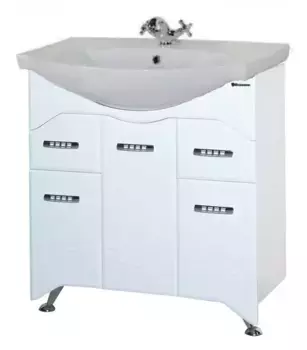 Тумба с раковиной «Bellezza» Дрея 75 (Элеганс 75) белая