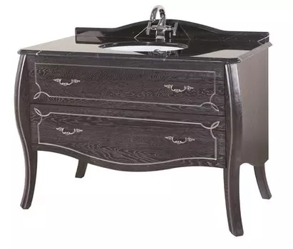 Тумба с раковиной «Bellezza» Грация Люкс 100 (Nora 47 TS-30001-0476) столешница чёрная чёрная