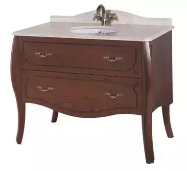 Тумба с раковиной «Bellezza» Грация Люкс 90 (Nora 47 TS-30001-0476) столешница бежевая вишня