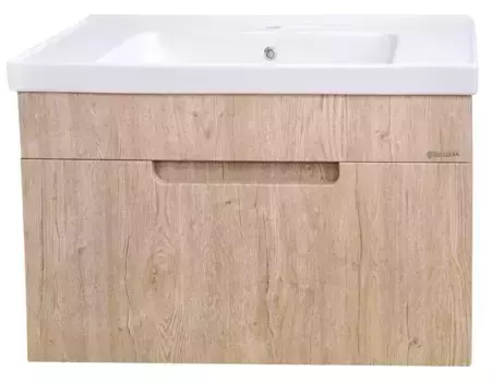 Тумба с раковиной «Bellezza» Грейс 70 (Grace 70) подвесная дуб светлый
