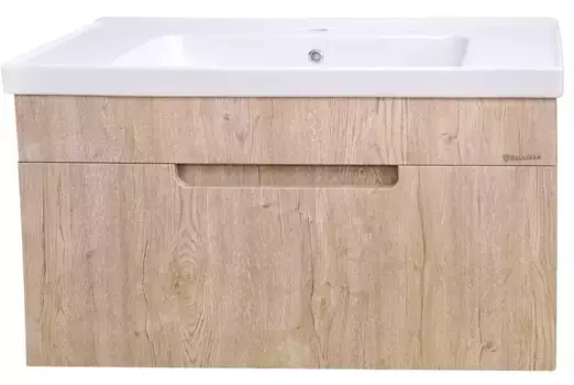 Тумба с раковиной «Bellezza» Грейс 90 (Grace 90) подвесная дуб светлый